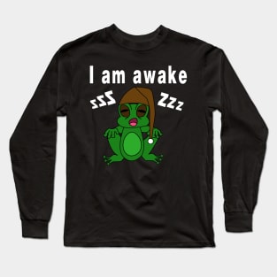 A sleepy frog Long Sleeve T-Shirt